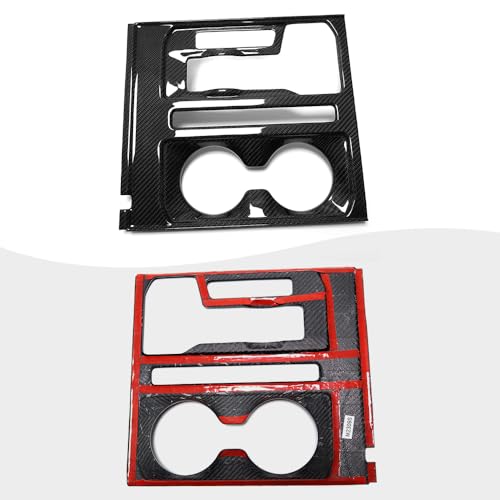 Panel decorativo portavasos fibra de carbono Jogon para Ford F150 miniatura 4