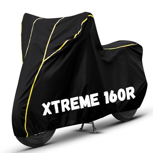 Image of Bike Cover for Xtreme 160R 100% Waterproof, Dustproof & Scratch Resistant| Fully Bottom Elastic UV Resistant Heavy Duty Body Cover | All Weather Outdoor Use
