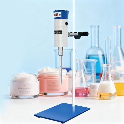 High Shear Lab Homogenizer Mixer, FJ300SH Efficient Emulsifier for Food, Cosmetics & Paints - High Speed Dispersing & Mixing, Versatile with Wide Speed Range