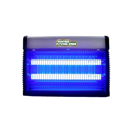 Image of Gumtree Flyvore Hybrid Insect Killer & Catcher | Electric Mosquito, Fly & Bug Zapper Machine for Home, Kitchen & Office | Eco-Friendly, Non-Toxic, Black & Silver | Powerful UV Light Trap