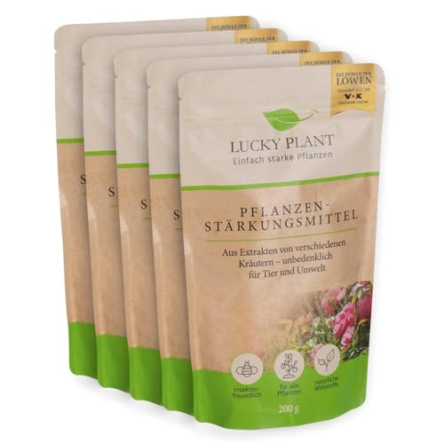 LUCKY PLANT Pflanzenstärkung 200g Pulver | Stärkeres Pflanzenwachstum & längere Blütezeit | Zimmerpflanzen, Sträucher, Rasen, Obst, Gemüse | Unbedenklich für Tier & Natur | Dünger-Alternative (5)