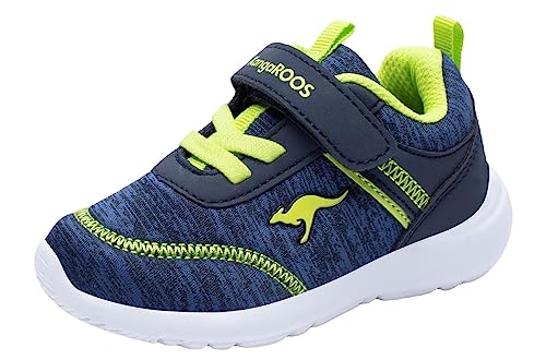 KangaROOS Sneakersy dziecięce Low KY-Chummy EV, Dk Navy Lime, 24 EU