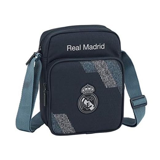 Safta Real Madrid 2 Bolso Bandolera 22 cm, Azul
