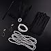 Grtheenumb 7 Pieces 1920s Flapper Great Accessories Set Fashion Roaring 20's Theme Set with Headband Headpiece Long Black Gloves Necklace Earrings for Women,
