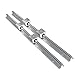 GUWANJI 2PCS Linear Rails SBR12 400mm Linear Guide Rails with 4PCS SBR12UU Slide Blocks, CNC Rail Kit, Linear Rails and Bearings Kit for Automated Machines and Equipments(SBR12-400)