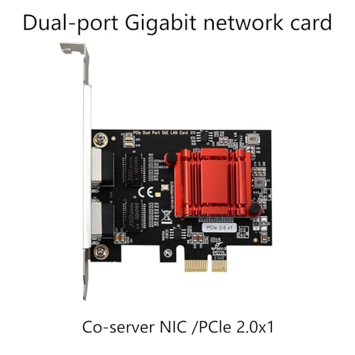 Tarjeta de red PCIe Gigabit 1000M adaptador Ethernet PCIE con chip 82575 82576 para escritorio con soporte miniatura 2