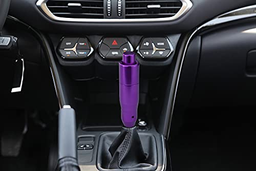 Bashineng Automatic Shift Knob With Push Button Shifter Gear Stick Shifting Lever Aluminum Alloy Transmissions Fit Most Cars Truck Suv Vehicles (Purple) #TOP1