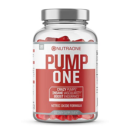 PumpOne Nitric Oxide Pump Supplement by NutraOne – with L-Citrulline and Beta-Alanine (160 Capsules)