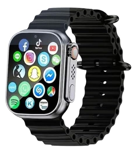 Bluetooth Smartwatch with Touchscreen Display – Fitness Tracking Watch with Call & App Notifications