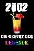 Produktbild 2002 - Die Geburt der Legende: liniert I Notizbuch I 120 Seiten I Geburtstagsgeschenk I Geburtstagsidee für Cocktailtrinker