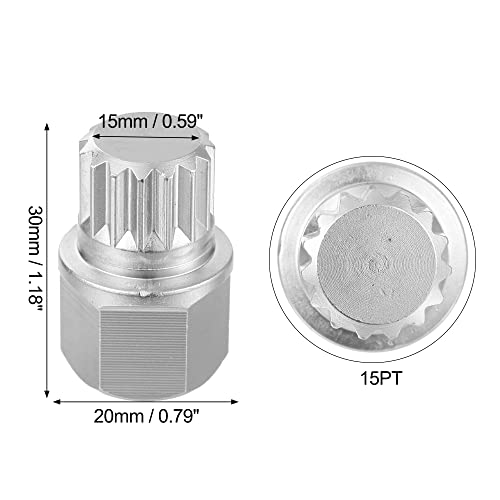 A ABSOPRO Anti-Diebstahl Radschloss Radmutter Schraube Entfernen Schlüssel ABC4/15PT