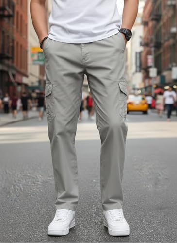 Image of TAGAS Men's Cotton Cargo Pants | Men Cargo Jogger Pant | Slim Fit Track Pants with Side Pockets | Stylish Streetwear Lower for Gym, Casual & Travel