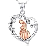 ❤ Taille du produit de l'écrou de chaîne: 28 x 23 mm (taille du pendentif), 5,12 g (poids du pendentif), taille de la chaîne: 45,7 cm.