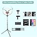 Aureday 14inch iPad Ring Light with Tripod Stand, 62inch Selfie Tripod Light Ring with Phone&Tablet Holder for Recording, 20W LED Circle Light with Wireless Remote for Tiktok, Makeup, Live Streaming