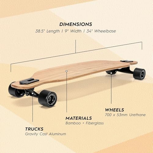 Magneto Bamboo Carving Longboard Complete