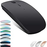 Rechargeable Bluetooth Mouse for MacBook pro/MacBook air/Laptop/iPad/iMac/pc, Wireless Mouse for MacBook pro MacBook Air/iMac/Laptop/Notebook/pc(Bluetooth Mouse/Black)