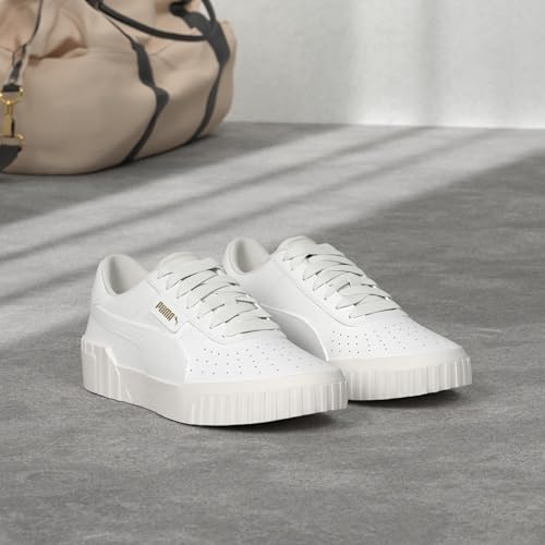 PUMA PUMA Women's CALI Sneaker, Puma White-Puma White, 8.5