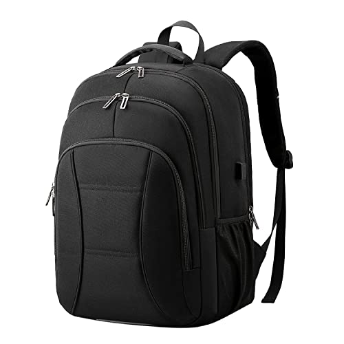 Utapossin Sac à Dos Ordinateur Portable 17,3 Pouces Antivol, Sac à Dos Grande Capacité, Sac a Dos PC Portable Laptop Backpack Daypack pour Loisirs Voyage Affaire Scolaire, Noir