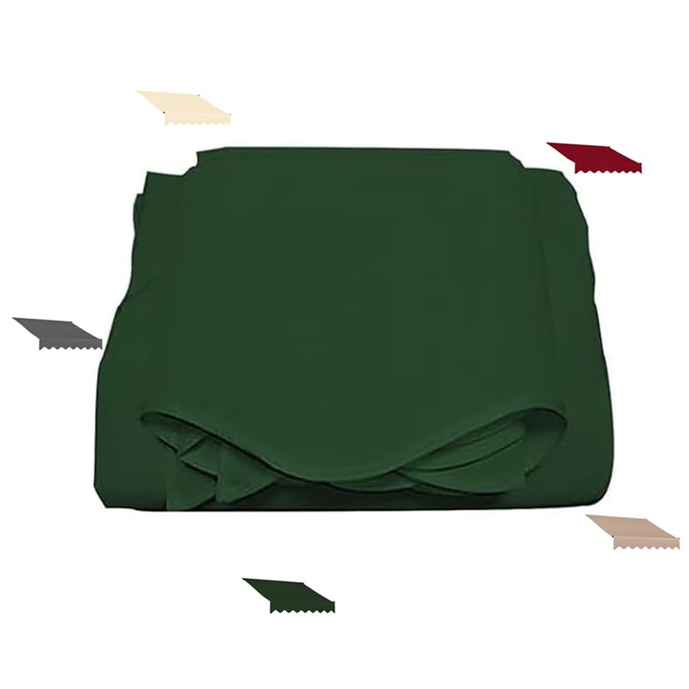 Toile de rechange pour store banne rétractable verte polyester 200x150cm