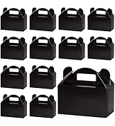 MOORAY 50 Pack Treat Boxes Candy Boxes Gable Boxes Party Favor Boxes with Handles Goodie Boxes Pa...