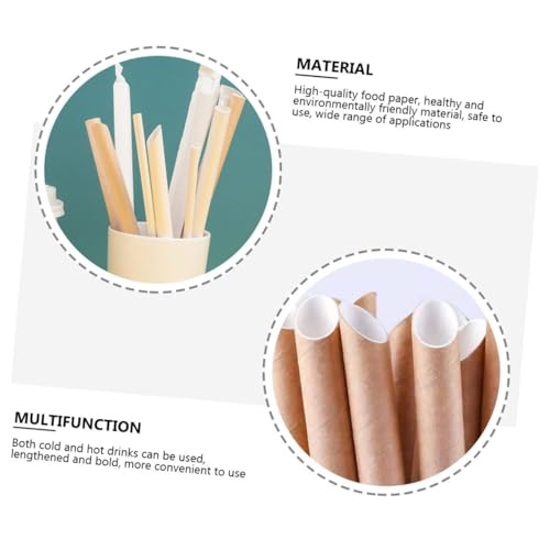 Pitillos de papel kraft 12×20 cm 100 unidades miniatura 3