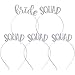 Bride and Squad Headbands, 5-Pack Bachelorette Tiara Acccessory for Bridal Party
