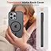 zapica Magnetic for iPhone 14 Pro Max Case, [Compatible with MagSafe] [Military Grade Drop Protection] Translucent Matte Shockproof Anti-Scratch Phone Cover, Black