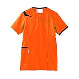 [アシックス] レディス スクラブ 白衣 CHM354 ウィメンズ シャインレッド×ブラック(CHM354-2190) 日本 LL (日本サイズ2L相当)