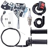 Throttle Control Assembly Throttle Linkage Kit fit for Predator 212 196cc Coleman CT200U BT200X CT200U-EX B200R KT196 Baja Massimo MB200 Axis M200 GX160 GX200 Engine Parts Mini Bike Go Kart Tiller