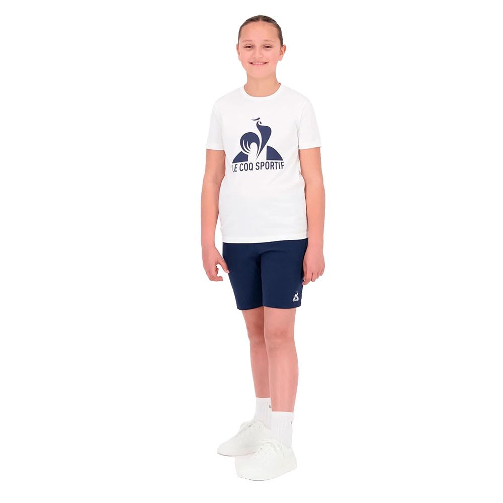 Le Coq Sportif - ESS Regular Short N°1 Kids - Miękka bawełna najwyższej jakości Sport rekreacyjny Unisex - Komfort i trwałość dla młodych sportowców - Rozmiar 8 lat - Jasnoniebieski