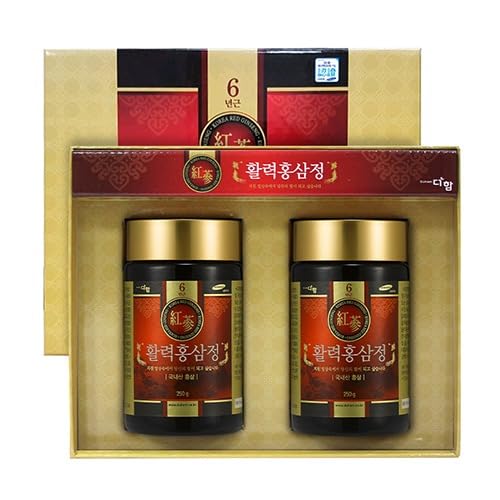 Vitality Red Ginseng Essence 250g × 2 bottles | Korean Red Ginseng Extract Tea, Korean Food Gifts, Coffee Alternative, Natual Energy, Korea Panax Ginseng Roots, Herbal Antioxidant Tea,red ginseng tea
