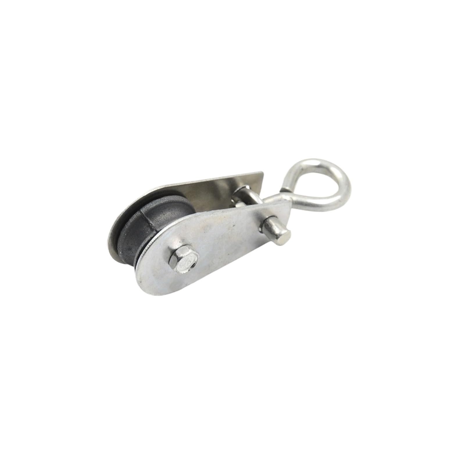 Einteilige 0,8 cm drehbare Riemenscheibe mit Rollenblock, 0,03 Tonnen Metallrad, robuste Hebeausrüstung für Rigging, Boot und industrielle Nutzung