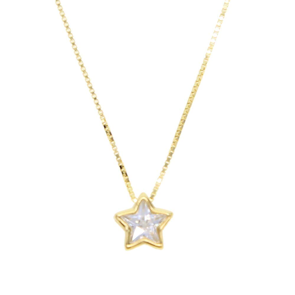 Collier en argent 925 anti-ternissement avec solitaire brillant - 3