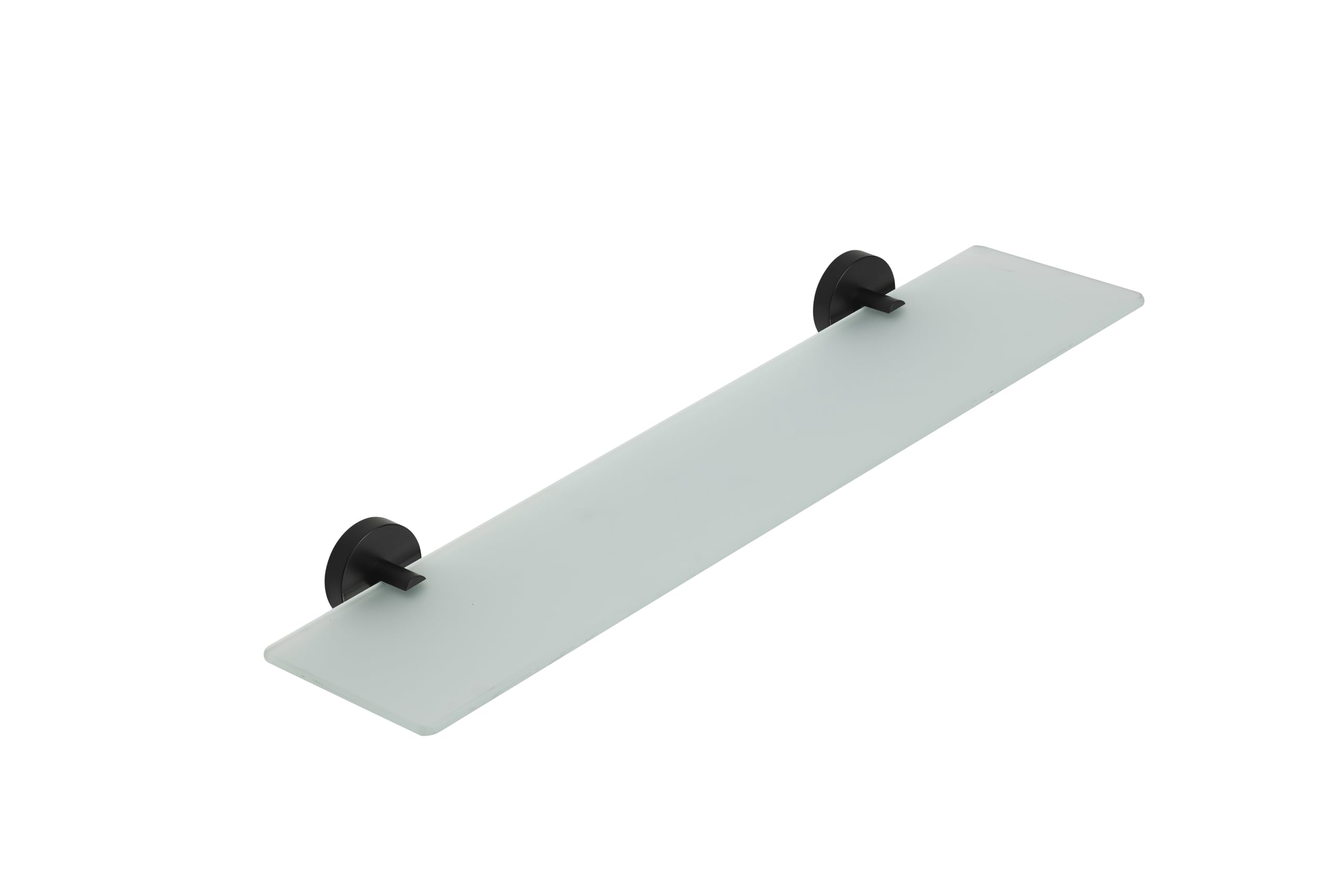 Croydex Epsom 60cm Glass Bathroom Shelf, Flexi-Fix Bathroom Accessories