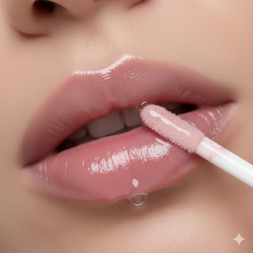 Image of Transparent Lip Gloss Pack of 2 | High-Shine Clear Gloss | Hydrating & Non-Sticky Lip Shine for Women & Girls | Moisturizing Glossy Lip Care Duo