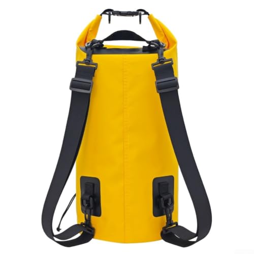 Mochila de PVC con cobertura impermeable completa de 20 litros en amarillo 3
