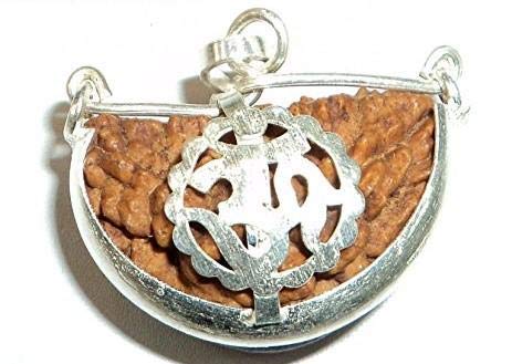 Shree Shyam Ek Mukhi Silver Plated Om Pendant With Lab Tast Certificate