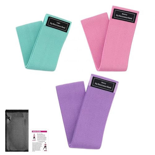 Bandes de résistance en tissu premium antidérapantes pour jambes et fessiers