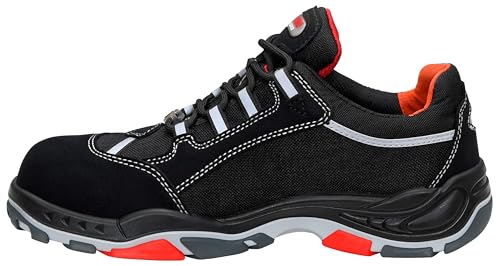 Foto von ELTEN Sicherheitsschuhe SENEX ESD S3, Herren, Textil, Kunststoffkappe (leichter als Stahlkappe), leicht, sportlich, Schwarz/Rot, Größe: 44