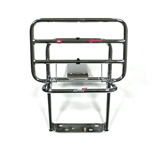 PORTA PACCHI PORTAPACCHI POSTERIORE VESPA PX PE CROMATO MADE IN ITALY