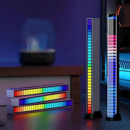 Image of 32-Bit RGB Rhythm Light Sound Control Voice Activated for Desktop Table Gaming Room Car TV DJ and Home Rechargeable | Night Light (Rhythm-Light)
