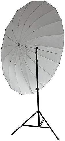 Neewer® 72"/185cm Silver with Black Cover Reflective Parabolic Umbrella 16 Fiberglass Rib 7mm Shaft, includes Portable Carrying Bag