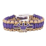 Desert Cactus Omega Psi Phi Paracord Bracelet OPP Divine9 D9 Adjustable Size Fraternity Accessory for Omega Men and Greek Life Supporters (Paracord Omega Man)