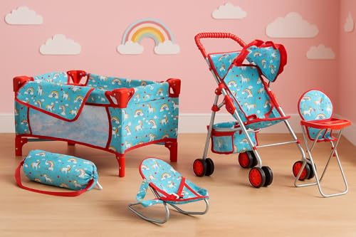 image for Fash n kolor® 4 Piece Doll Play Set, Doll Accessories Gift, Toy Set -