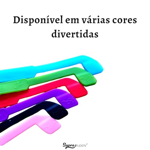 Cordão Salva Óculos De Silicone De Elástico Infantil Com Desenho Macio Antialérgico Confortável Para