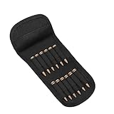ANSNOW 1 Funda Plegable para Munición, Funda para Balas de Escopeta, Funda para Cartuchos de Rifle, Funda Táctica para Caza de Airsoft Molle de 12 Balas