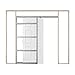 Rocket Door Steel Frame Single Pocket Door Frame ONLY System Kit - for a 30