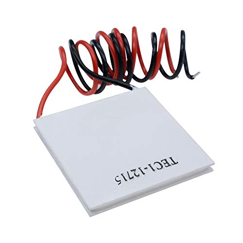 Image of 5PCS TEC1-12715 12V 15A 68-140℉40MMX40MM Heatsink Thermoelectric Cooler Cooling Peltier Plate Module Suitable for Large Refrigeration Equipment Such As Refrigeration Boxes and Refrigeration Cabinets