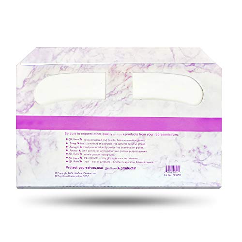 Toilet Seat Covers Disposable – Toilet Seat Covers made with Premium Large White Biodegradable materials. Fits Half-Fold Toilet Seat Cover Dispensers (4 Packs) - Thumbnail 2