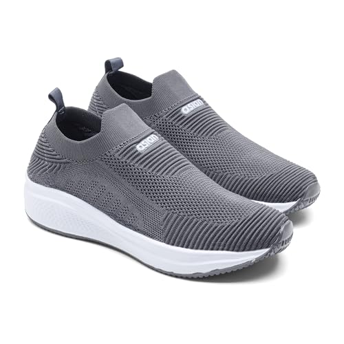 Image of ASIAN Storm-42 Men's Walking Shoes with Breathable Knit Shoe, Lightweight Cushioned Sole, Soft Sock-Like Fit, Flexible Slip Ons with Without Laces Comfort & Steady Grip | Ideal, Office & Travel